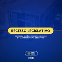 RECESSO LEGISLATIVO